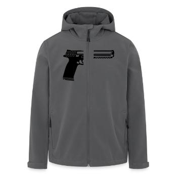 gun - Recycelte Männer Softshell-Jacke von Stanley/Stella - Anthrazit - Vorne - AI Model Male 185 light (185cm)