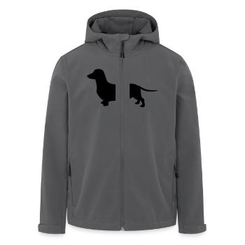 dackel - Recycelte Männer Softshell-Jacke von Stanley/Stella - Anthrazit - Vorne - AI Model Male 185 light (185cm)