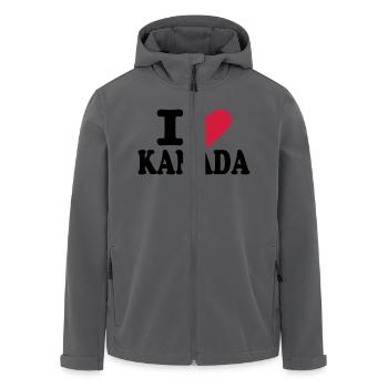 Kanada - Recycelte Männer Softshell-Jacke von Stanley/Stella - Anthrazit - Vorne - AI Model Male 185 light (185cm)