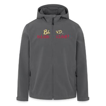 Blond nicht blöd - Recycelte Männer Softshell-Jacke von Stanley/Stella - Anthrazit - Vorne - AI Model Male 185 light (185cm)