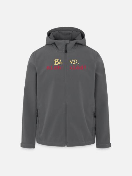 Blond nicht blöd - Recycelte Männer Softshell-Jacke von Stanley/Stella - Anthrazit