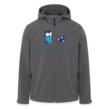 Der frühe Vogel - Recycelte Männer Softshell-Jacke von Stanley/Stella - Anthrazit - Vorne - AI Model Male 185 light (185cm)