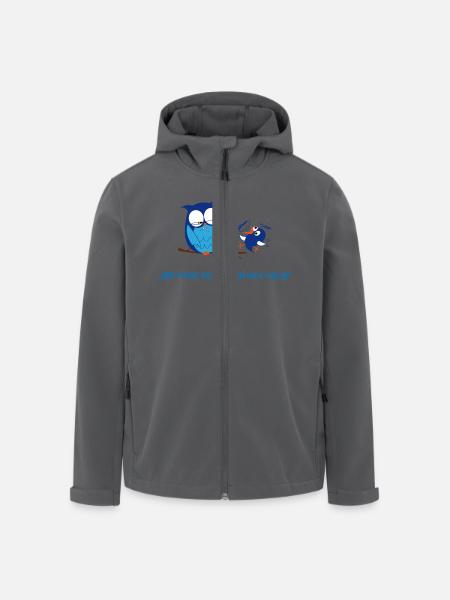 Der frühe Vogel - Recycelte Männer Softshell-Jacke von Stanley/Stella - Anthrazit