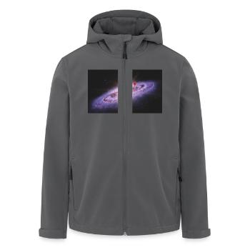 Universum Milchstraße - Recycelte Männer Softshell-Jacke von Stanley/Stella - Anthrazit - Vorne - AI Model Male 185 light (185cm)