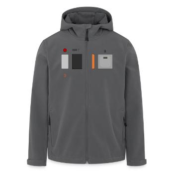 3789 (Minimalistic Version) - Recycelte Männer Softshell-Jacke von Stanley/Stella - Anthrazit - Vorne - AI Model Male 185 light (185cm)