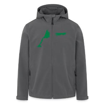 Darß - Ostsee - Recycelte Männer Softshell-Jacke von Stanley/Stella - Anthrazit - Vorne - AI Model Male 185 light (185cm)