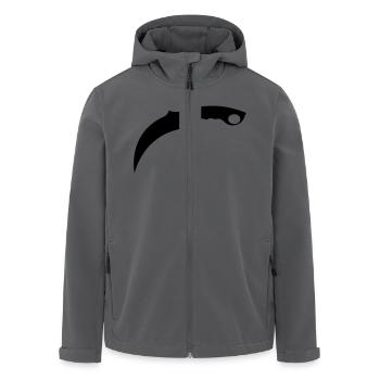Messer 1 - Recycelte Männer Softshell-Jacke von Stanley/Stella - Anthrazit - Vorne - AI Model Male 185 light (185cm)