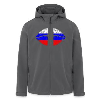 Kuss Russland - Recycelte Männer Softshell-Jacke von Stanley/Stella - Anthrazit - Vorne - AI Model Male 185 light (185cm)
