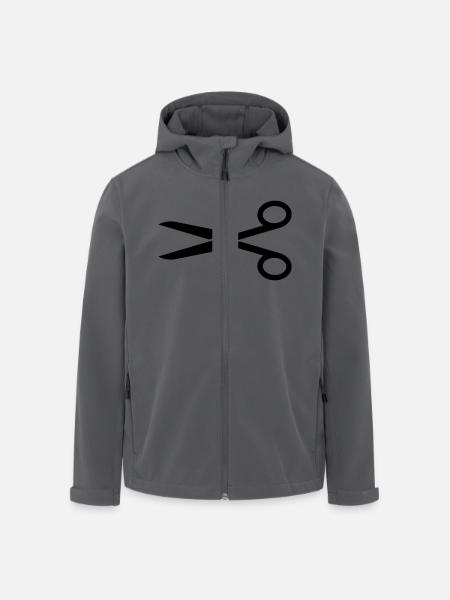 Schere - Recycelte Männer Softshell-Jacke von Stanley/Stella - Anthrazit