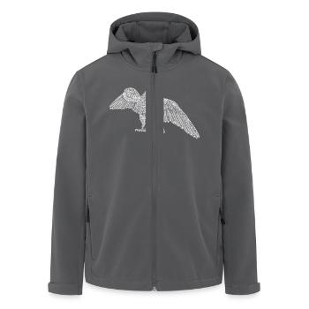 Falke - Recycelte Männer Softshell-Jacke von Stanley/Stella - Anthrazit - Vorne - AI Model Male 185 light (185cm)