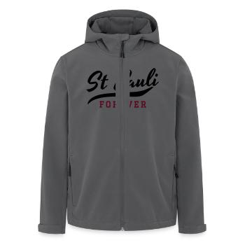 St Pauli Forever - Recycelte Männer Softshell-Jacke von Stanley/Stella - Anthrazit - Vorne - AI Model Male 185 light (185cm)
