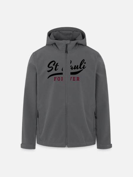 St Pauli Forever - Recycelte Männer Softshell-Jacke von Stanley/Stella - Anthrazit