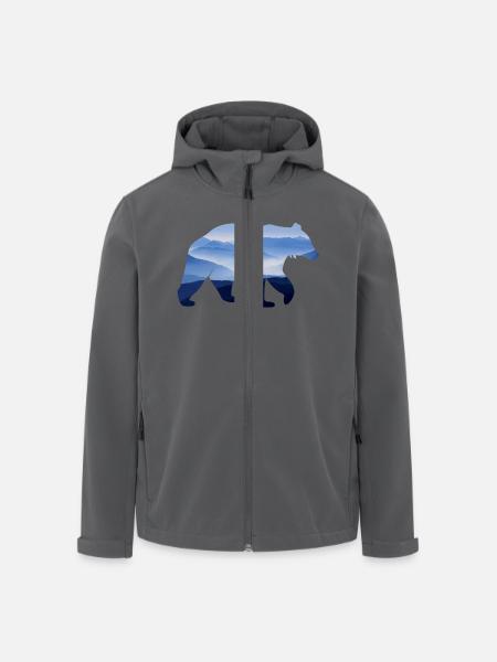 Bär - Recycelte Männer Softshell-Jacke von Stanley/Stella - Anthrazit