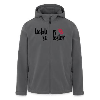 Lieblingsschwester - Recycelte Männer Softshell-Jacke von Stanley/Stella - Anthrazit - Vorne - AI Model Male 185 light (185cm)