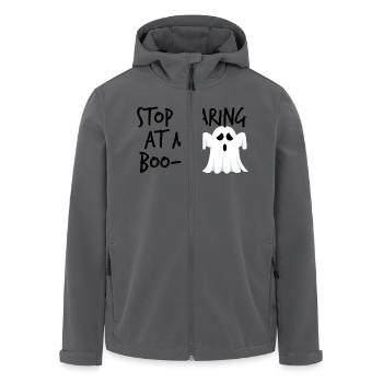 Halloween: Stop Staring At My Boo-Ty - Recycelte Männer Softshell-Jacke von Stanley/Stella - Anthrazit - Vorne - AI Model Male 185 light (185cm)