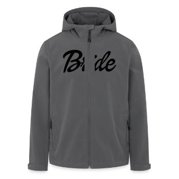 Bride - Junggesellinnenabschied - Recycelte Männer Softshell-Jacke von Stanley/Stella - Anthrazit - Vorne - AI Model Male 185 light (185cm)