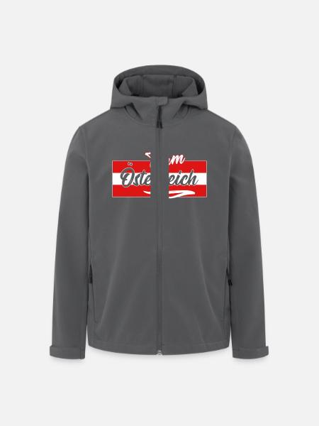 Team Österreich Österreicher Austria I love - Recycelte Männer Softshell-Jacke von Stanley/Stella - Anthrazit