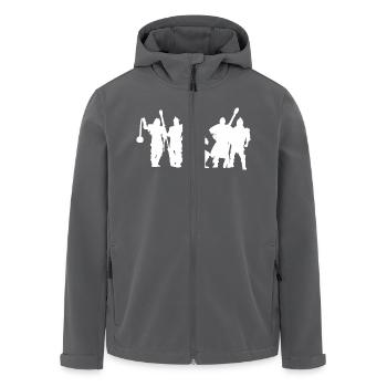 Jugger Schattenspieler weiss - Recycelte Männer Softshell-Jacke von Stanley/Stella - Anthrazit - Vorne - AI Model Male 185 light (185cm)