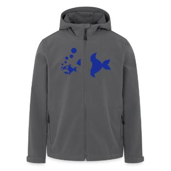 Fischfutter - Recycelte Männer Softshell-Jacke von Stanley/Stella - Anthrazit - Vorne - AI Model Male 185 light (185cm)
