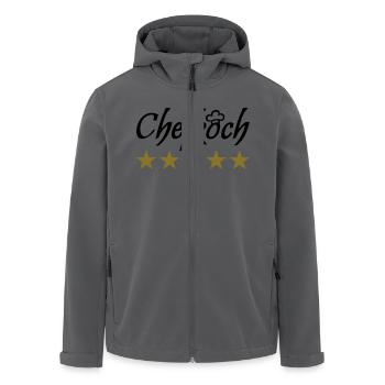 Koch Kochmütze Chefkoch kochen essen - Recycelte Männer Softshell-Jacke von Stanley/Stella - Anthrazit - Vorne - AI Model Male 185 light (185cm)