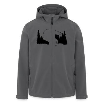 Offroad - Recycelte Männer Softshell-Jacke von Stanley/Stella - Anthrazit - Vorne - AI Model Male 185 light (185cm)
