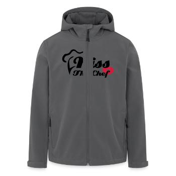 Kiss The Chef - Recycelte Männer Softshell-Jacke von Stanley/Stella - Anthrazit - Vorne - AI Model Male 185 light (185cm)