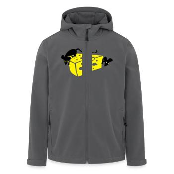 Mouse and Cheese - Recycelte Männer Softshell-Jacke von Stanley/Stella - Anthrazit - Vorne - AI Model Male 185 light (185cm)