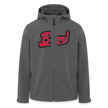 Beer - Bier - Recycelte Männer Softshell-Jacke von Stanley/Stella - Anthrazit - Vorne - AI Model Male 185 light (185cm)