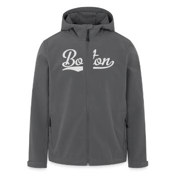Boston - Recycelte Männer Softshell-Jacke von Stanley/Stella - Anthrazit - Vorne - AI Model Male 185 light (185cm)