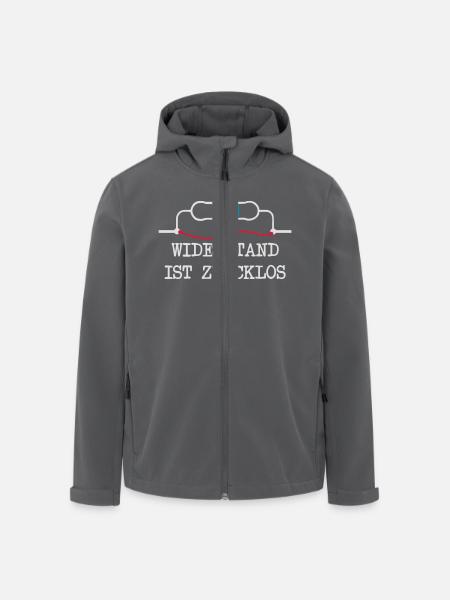 Widerstand ist zwecklos - Recycelte Männer Softshell-Jacke von Stanley/Stella - Anthrazit