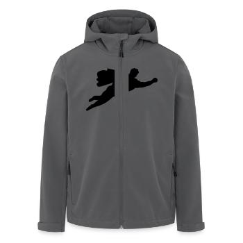 held - Recycelte Männer Softshell-Jacke von Stanley/Stella - Anthrazit - Vorne - AI Model Male 185 light (185cm)