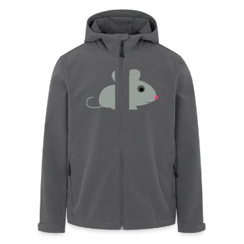 maus - Recycelte Männer Softshell-Jacke von Stanley/Stella - Anthrazit - Vorne - AI Model Male 185 light (185cm)