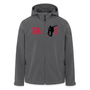 Skate - Recycelte Männer Softshell-Jacke von Stanley/Stella - Anthrazit - Vorne - AI Model Male 185 light (185cm)