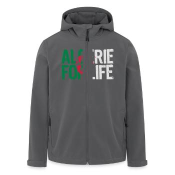 Algerien für das Leben Grunge vect - Recycelte Männer Softshell-Jacke von Stanley/Stella - Anthrazit - Vorne - AI Model Male 185 light (185cm)
