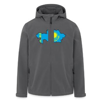 Kasachstan - Recycelte Männer Softshell-Jacke von Stanley/Stella - Anthrazit - Vorne - AI Model Male 185 light (185cm)