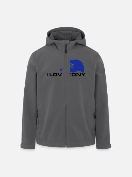 I LOVE TONY - Recycelte Männer Softshell-Jacke von Stanley/Stella - Anthrazit