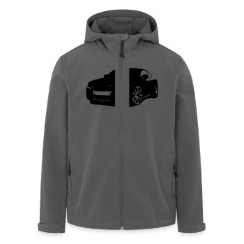 German Sportwaagen - Recycelte Männer Softshell-Jacke von Stanley/Stella - Anthrazit - Vorne - AI Model Male 185 light (185cm)