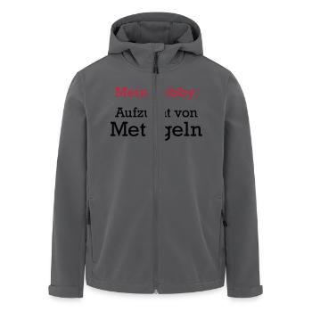 Mettigel - Recycelte Männer Softshell-Jacke von Stanley/Stella - Anthrazit - Vorne - AI Model Male 185 light (185cm)