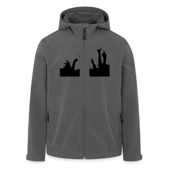 metal fingers - Recycelte Männer Softshell-Jacke von Stanley/Stella - Anthrazit - Vorne - AI Model Male 185 light (185cm)