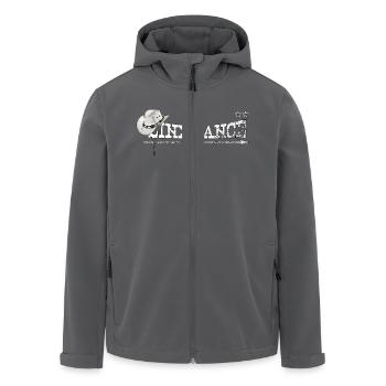 linedance - Recycelte Männer Softshell-Jacke von Stanley/Stella - Anthrazit - Vorne - AI Model Male 185 light (185cm)