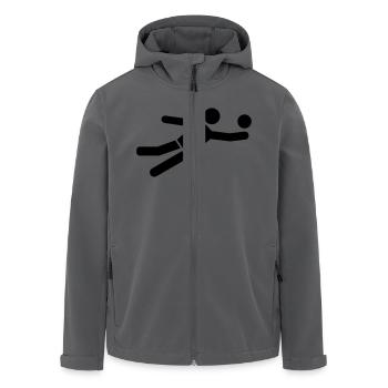 Beachvolleyball - Recycelte Männer Softshell-Jacke von Stanley/Stella - Anthrazit - Vorne - AI Model Male 185 light (185cm)