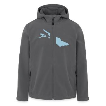 (bodensee) - Recycelte Männer Softshell-Jacke von Stanley/Stella - Anthrazit - Vorne - AI Model Male 185 light (185cm)