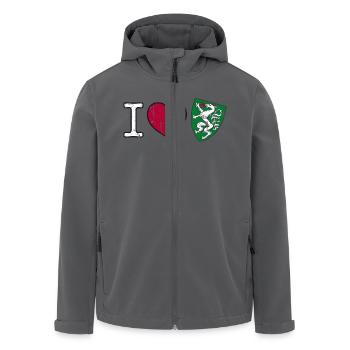 I love Steiermark Wappen Steirisch Geschenk - Recycelte Männer Softshell-Jacke von Stanley/Stella - Anthrazit - Vorne - AI Model Male 185 light (185cm)