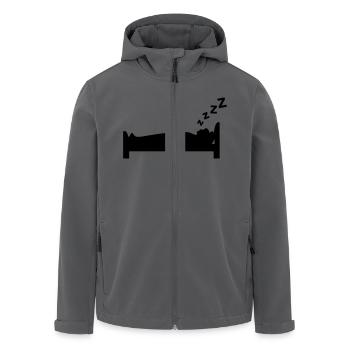 Schlafen - Recycelte Männer Softshell-Jacke von Stanley/Stella - Anthrazit - Vorne - AI Model Male 185 light (185cm)