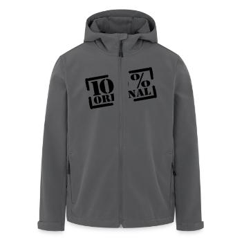 100% Original Stempel - Recycelte Männer Softshell-Jacke von Stanley/Stella - Anthrazit - Vorne - AI Model Male 185 light (185cm)