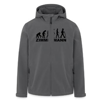 Zimmermann - Recycelte Männer Softshell-Jacke von Stanley/Stella - Anthrazit - Vorne - AI Model Male 185 light (185cm)