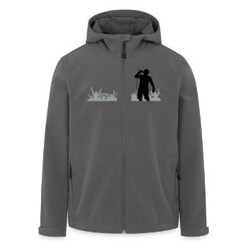 Sänger Band Fans - Recycelte Männer Softshell-Jacke von Stanley/Stella - Anthrazit - Vorne - AI Model Male 185 light (185cm)