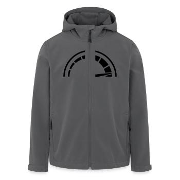 Tacho Schnell Rasen - Recycelte Männer Softshell-Jacke von Stanley/Stella - Anthrazit - Vorne - AI Model Male 185 light (185cm)