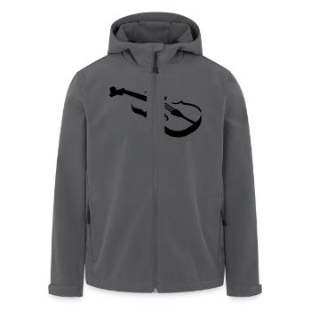 Geige - Recycelte Männer Softshell-Jacke von Stanley/Stella - Anthrazit - Vorne - AI Model Male 185 light (185cm)