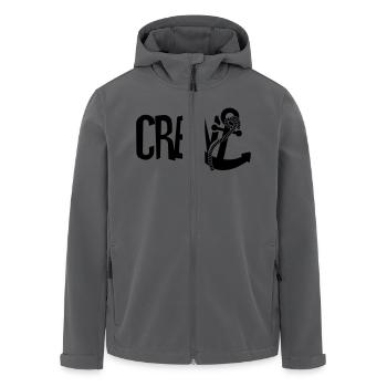 Crew Anker Matrose - Recycelte Männer Softshell-Jacke von Stanley/Stella - Anthrazit - Vorne - AI Model Male 185 light (185cm)
